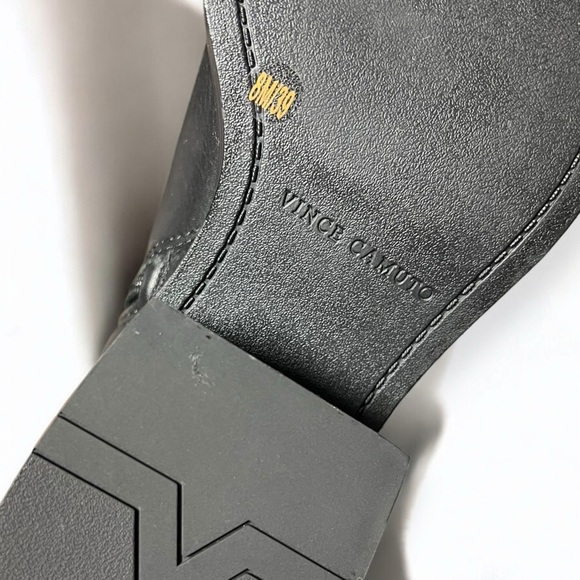 Vince Camuto Black Ankle Boots with Buckle Detail - Picture 10 of 10